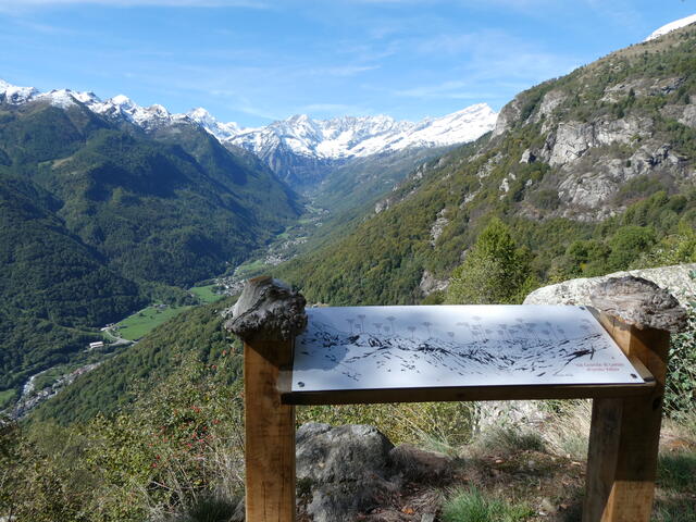 punto panoramico sulla strada per Chiappili