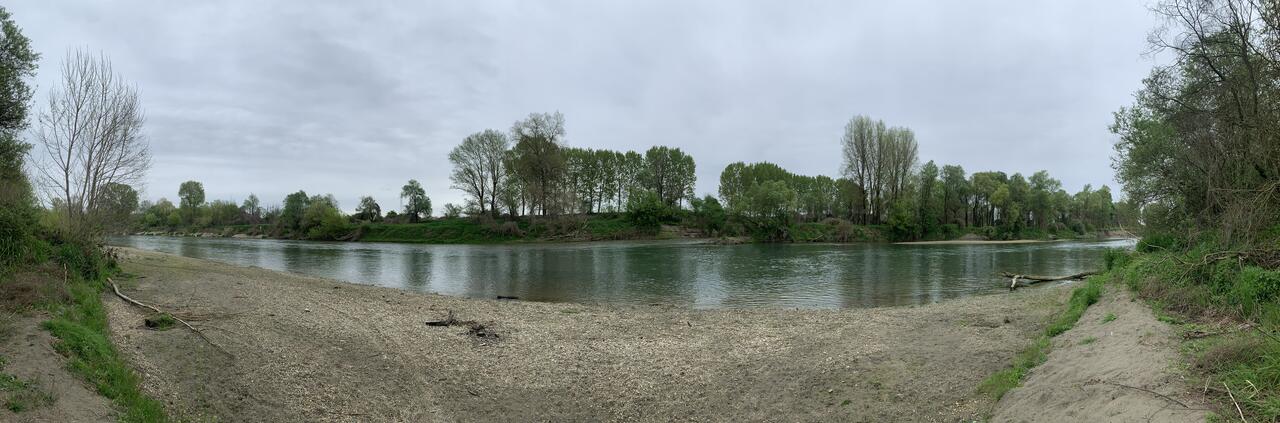 in riva al Po (Lombriasco)