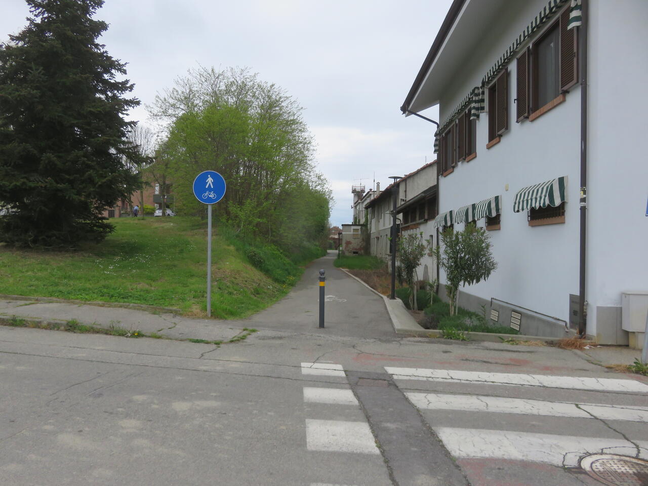 pista ciclopedonale a Carignano
